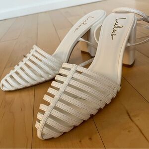 Lulus White Strappy Women's Heels